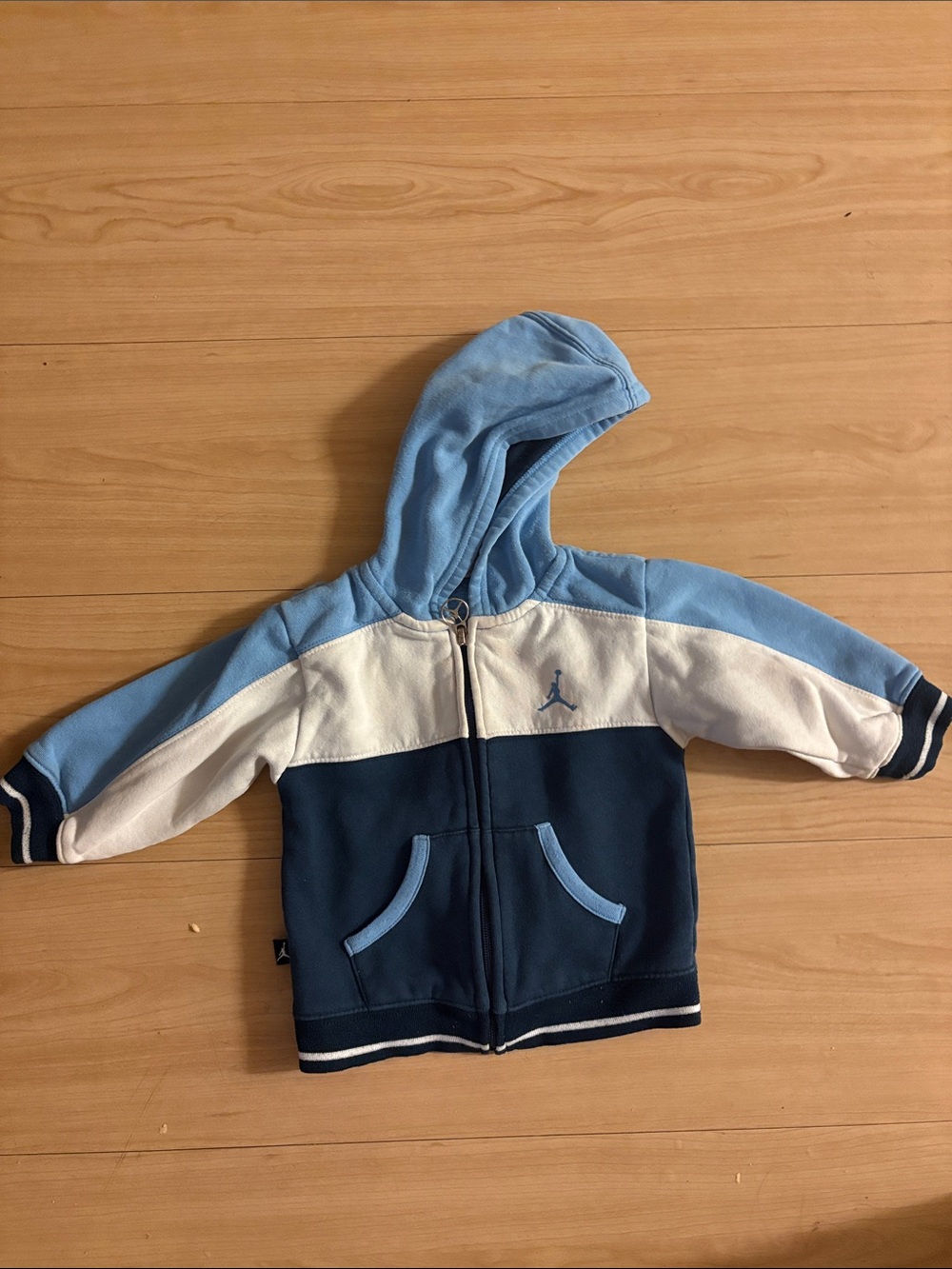 Baby Colorblock Hooded Jacket - Light Blue/Navy - Jordan